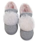 Bota Pantufa Feminina Pelo Unicórnio Pom Pom