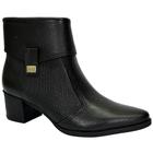 Bota Pegada Verona Bico Fino Couro 280506 Preto