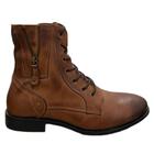 Bota perlatto feminina luna coturno em couro lun677