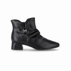 Bota Piccadilly Cano Curto Conforto Salto Bloco PRETO