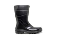 Bota Pvc Acqualev Cano Curto Preto C/ Forro Bracol