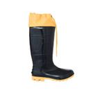 Bota pvc cano alto c/polaina preto/amarelo 41 6033polpacf/41 kadesh