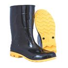 Bota pvc cano medio com forro preta com solado amarelo 39 6028pa kadesh