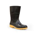 BOTA PVC CANO MEDIO / PRETA - SOLA AMARELA, Nº42 WORKFLEX