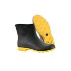 Bota pvc grendene solado amarelo cano curto 39