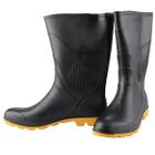 Bota pvc grendene solado amarelo pega forte 36