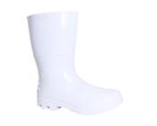 Bota PVC Impermeável Safety Boots Cano Médio Branca Kadesh 6028B