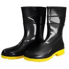 Bota Pvc Preto/Amarelo Bracol 28cm N41 CA37456 Sem Forro