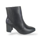 Bota Ramarim Ankle Boot All Black Cano Curto Salto Bloco