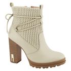 Bota Ramarim Ankle Boot Crochet Feminina