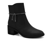 Bota Ramarim Cano Baixo Com Strass Feminino Cor Preto