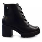 Bota ramarim/ coturno - vest vegetal plus/preta salto alto -2456121