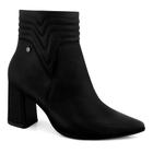 Bota ramarim feminina ankle boot salto alto 23-58123