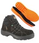 Bota Segurança Ecosafety Ps144-Ap Bico Pvc Couro Nobuck