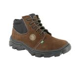 Bota Segurança Nobuck PS106 Café Bico Pvc Ecosafety Tam 43