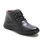 Bota Social Antistress em Couro Free Jump FP3013 Preto