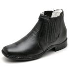 Bota Social Concha Couro Floater Elastico Ranster - 1601 - Preta