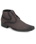 Bota Social Masculina Casual Nobuck Bico Alongado Fino