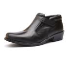 Bota social masculina em couro preto 1920F063