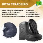 Bota Stradeiro Pvc Impermeável Motoboy Motoqueiro Ideal para dias Chuva