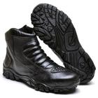 Bota Tenis Coturno Adventure Motociclista Cano Curto Em Couro