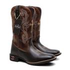 Bota Texana Cruz Marrom New em Couro