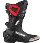 Bota Texx Pista Speed Moto Esportiva Couro Preto Cinza