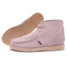 Bota Unissex creme Com Sola Crepe E Couro Camurça London Style