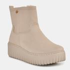 Bota via marte pelinho 047-010-04 bege nobuck