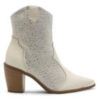 Bota Vizzano Feminina Western Salto Bloco Bico Fino Strass 3070.111