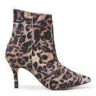 Bota VL Cano Médio Animal Print Onça Salto Fino 8cm