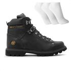 Bota West Coast Worker Classic Masculina + 3 Pares de Meias