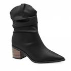 Bota Western Feminina Texana Salto Baixo Quadrado Mariotta