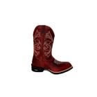 Bota Western Masculina Couro Bordada Telha Picolotto