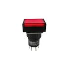 Botão 16Mm 2 Rev Led 220V Vermelho P16Bl - Metaltex