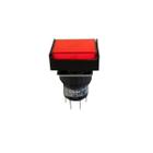 Botão 16Mm 2 Rev Led 24V Vermelho P16Il - Metaltex