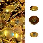 Botão Costura Pezinho Dourado Metalizado Vários Tamanhos - Inova Aviamentos