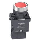 Botão de Impulsão Iluminado 22mm 1NA XA2EW34M1 Vermelho Schneider