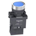 Botão de Impulsão Iluminado 22mm 1NA XA2EW36M1 Azul Schneider