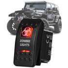 Botão Interruptor Liga Desliga Zombie Light 12v 24v Jeep - Led Vermelho