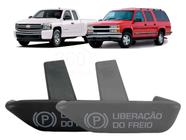 Botão Maçaneta Freio De Mão Grand Blazer Silverado - Grafite