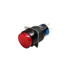 Botão Metaltex 16mm 2 Rev LED 220V Vermelho P16-IR2-R2