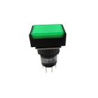 Botão Pulsador Plástico Verde 220V 16mm IP40 - Metaltex