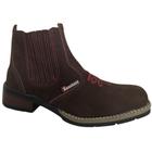 Botas Botinas Feminina Country Couro Conforto Cor Café Rosa