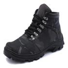 Botas Coturno Adventure Silva&Silva 103 Camuflado Lona Cinza