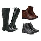 Botas Feminina Montaria Cano Longo E Coturno Pack 3 Pares Combo Inverno- Prancho.com