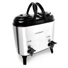 Botijão Térmico Duplo 6 + 6 L Aço Inox Quente Frio Garrafão