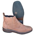 Botina Casual Masculina Couro Nobuck Botina Estilo Modelo Country Botinha Solado Costurado 2520 Rato