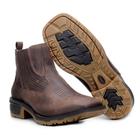 Botina Country Texana Masculina Alto Conforto Couro Capelli