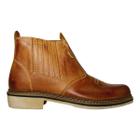 Botina Rústica Masculina F1000 Com Elásticos Laterais Confortável Macio Artesenal Resistente Casual
